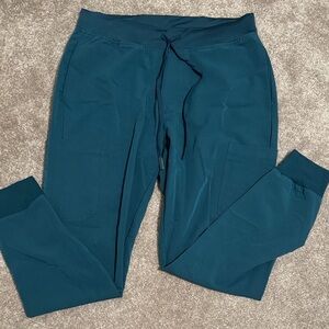 Mandala Teal Jogger scrub Pants